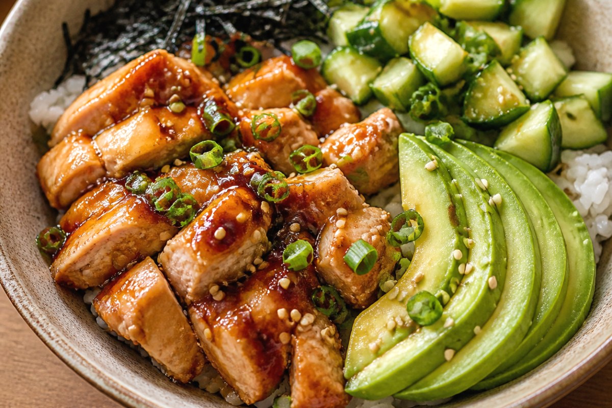 Sesame Soy Sauce Pork Lettuce Wraps with broccoli finished recipe with vegetables and sauce